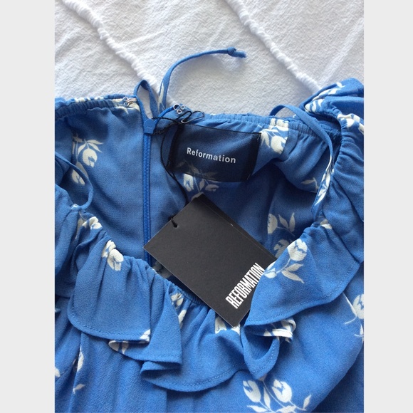 Last Call - NWT Reformation Veranda Mini Dress - Picture 5 of 7